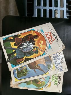 3 of the seven Chronicles of Narnia series by C.S. Lewis