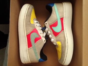 Nike Air Force 1 Low GS 'Multi-Color Velcro' Size 4Y