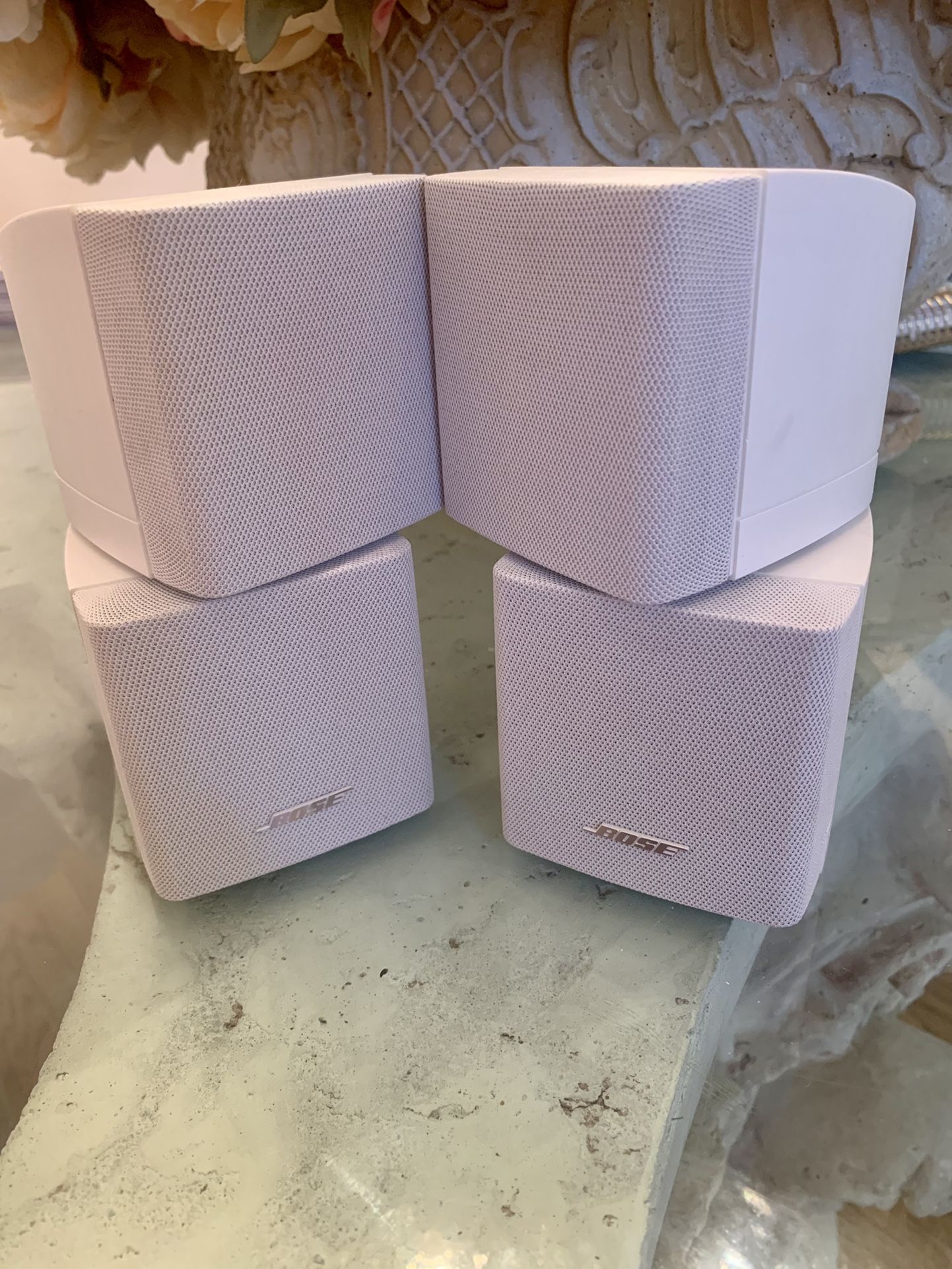Brand New White BOSE Surround Sound Mini Speakers SET OF 2