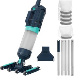 Heave Duty Handheld Pool Vacuum for Above Ground Pool, 18.9GPM Powerful Suction for Deep Cleaning