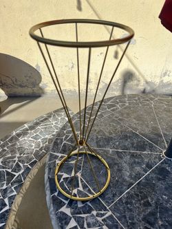 Gold 20 Inch Wedding Floral Stands