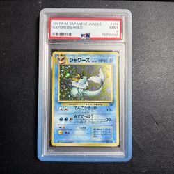 PSA 9 P.M Japanese Jungle Vaporeon-Holo