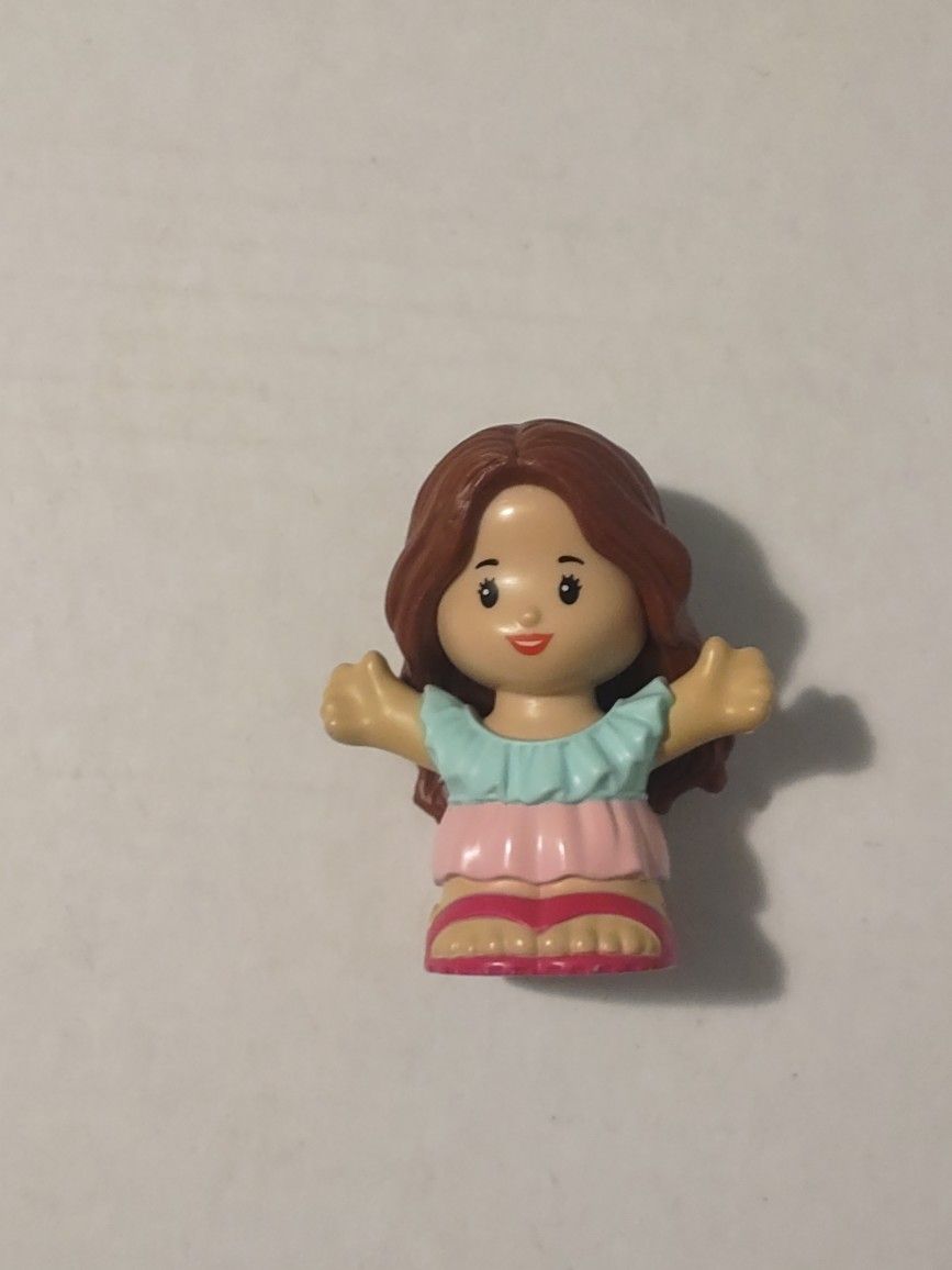 Fisher Price Little People Brown Haired Barbie Action Figure