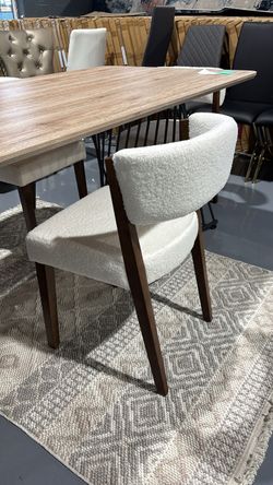 DINING CHAiR BROWN OFF WHITE