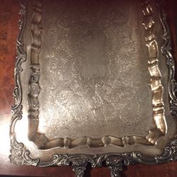 Vintage  Silverware Tray  Hand Craft  