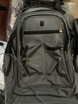 Rolling Trolley Backpack Wheeled Travel Bag  NEW