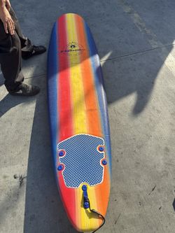Used Wavestorm CLASSIC Surfboard Navy Blue 8Ft