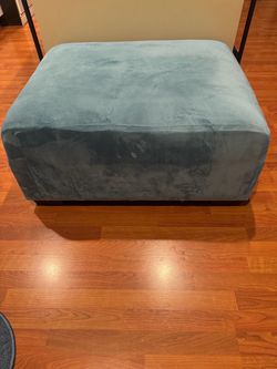 Light blue ottoman-$30- West Kendall
