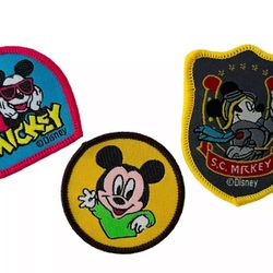 3 Disney Mickey Mouse Patches