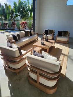 Teak Architectural Outdoor Living + 360 Swivels (Delivery!)