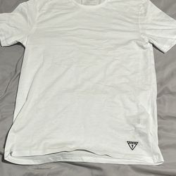 GUESS white blank tee