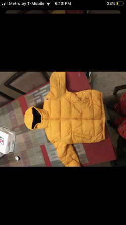 H&M yellow puff jacket