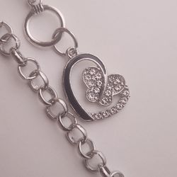 Rhinestones And Hearts Bracelets