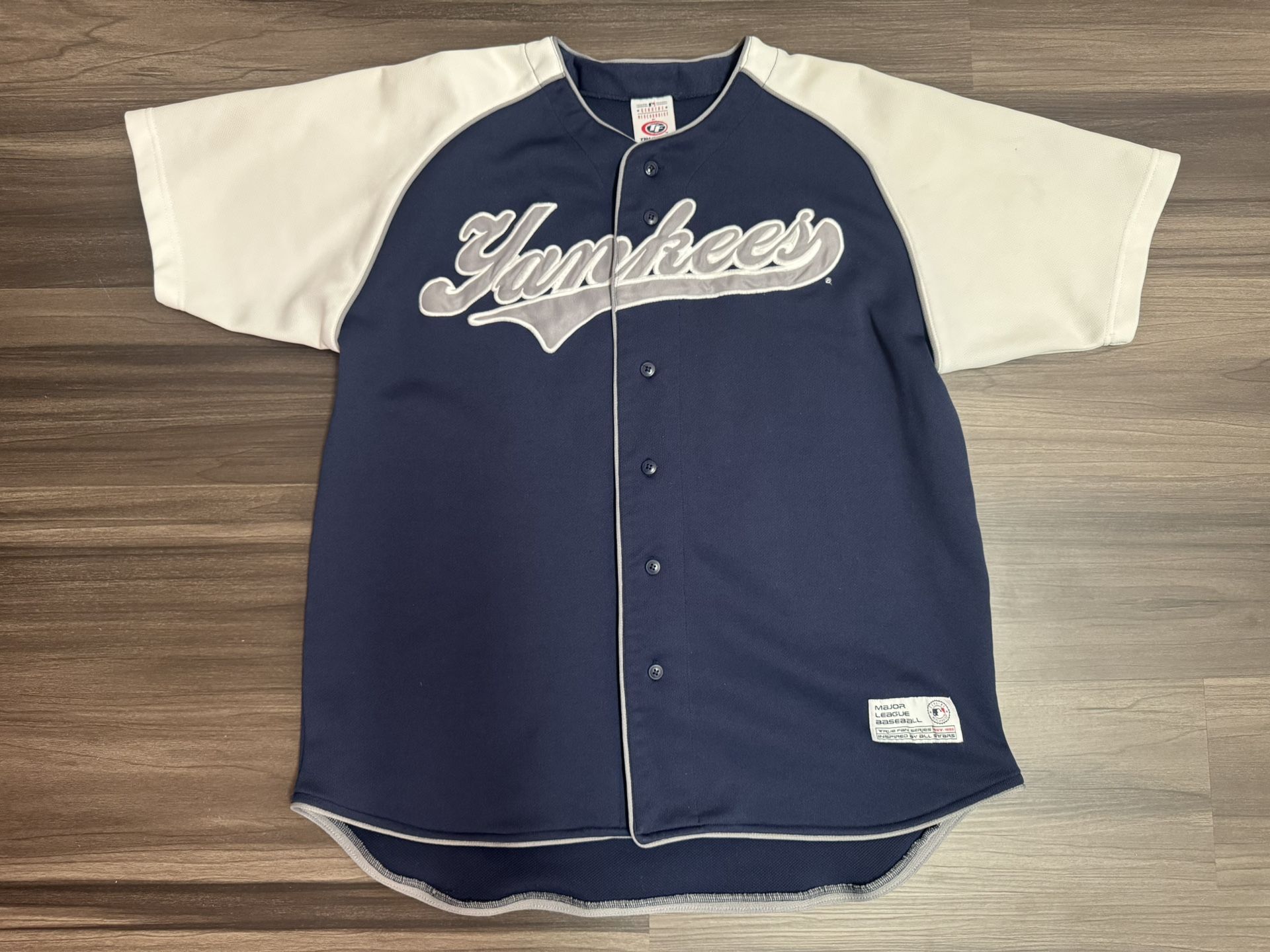Vintage True Fan New York Yankees Derek Jeter #2 MLB Baseball Jersey Adult Large