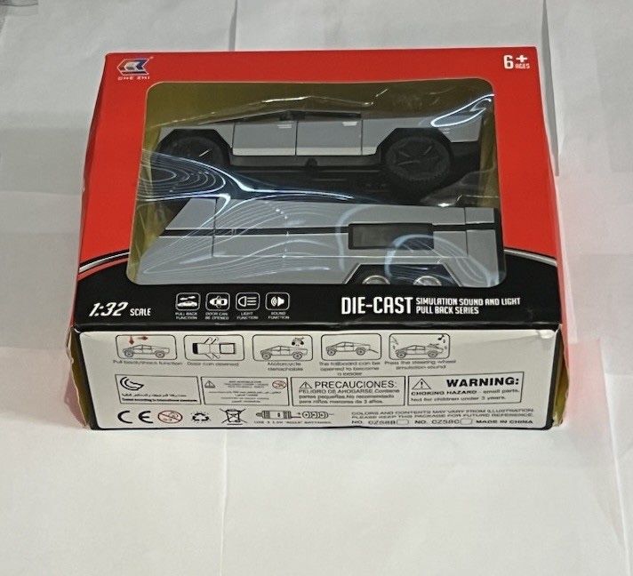 Che Zhi Tesla Die Cast Cybertruck Quad Camper Model 1:32 Scale Car