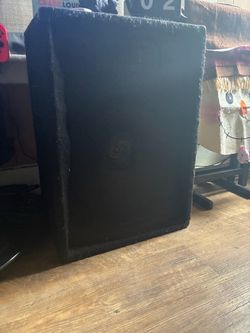 Black Guitar Amp Speaker Cabinet