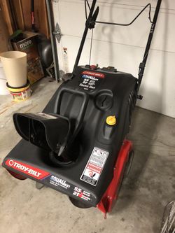 Troy built walk behind snowblower