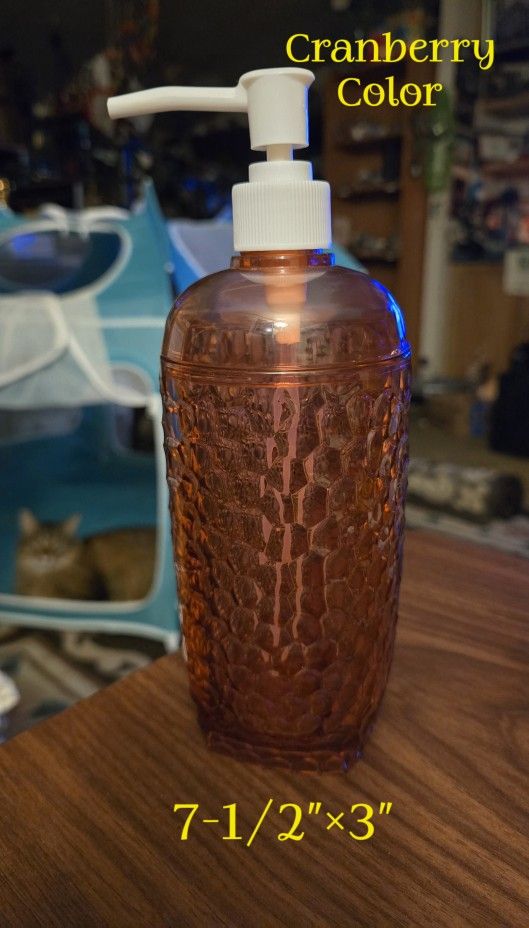 Cranberry Soap Dispenser