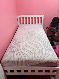 Twin frame and mattress