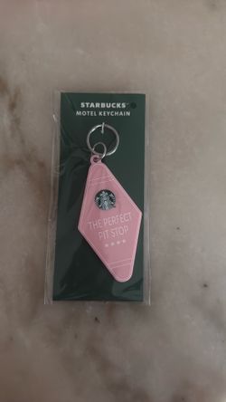 Starbucks motel keychain