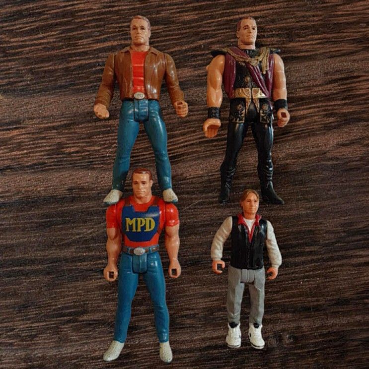 Vintage lot of 4 Last Action Hero Action Figures MATTEL 1993 Collection MAKE A OFFER