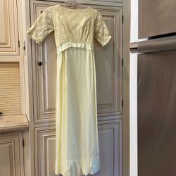 Vintage Yellow Long Dress