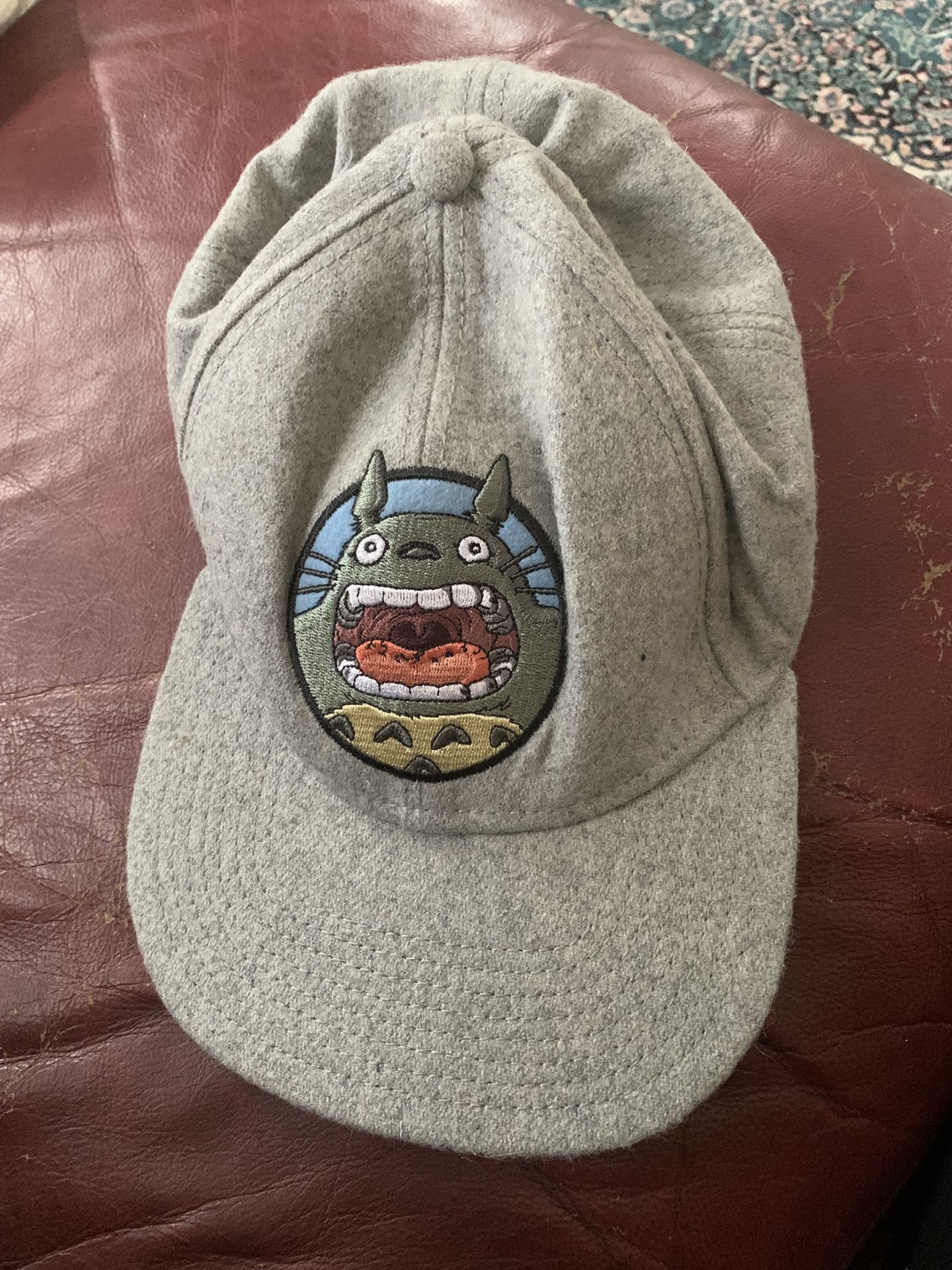  My Neighbor Totoro Bioworld Collector Cap Gray Fuzzy SnapBack 
