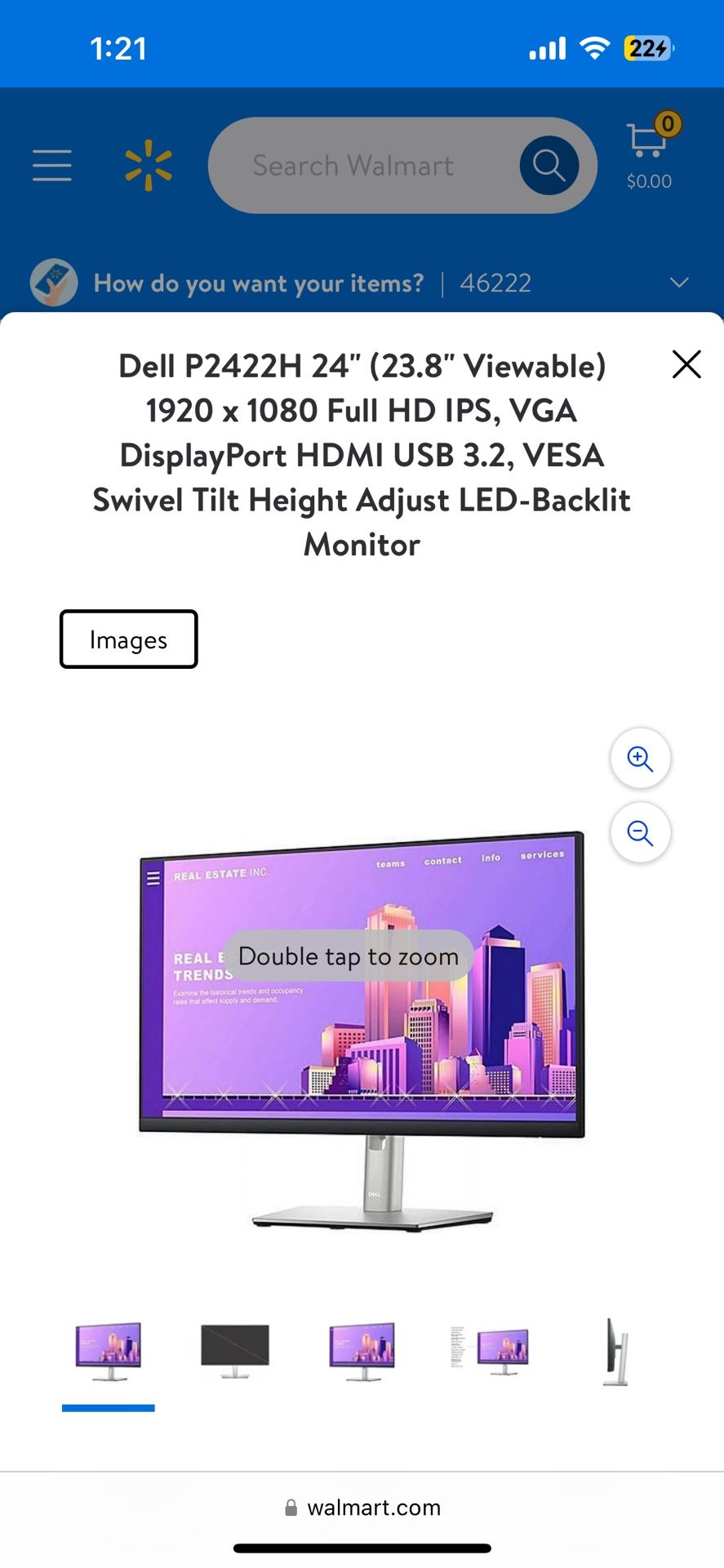P2422H DELL 24 Inch yMonitory