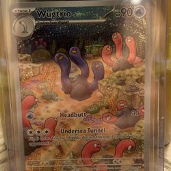 Wugtrio 224/091 Illustration Rare Paldean Fates Pokémon TCG