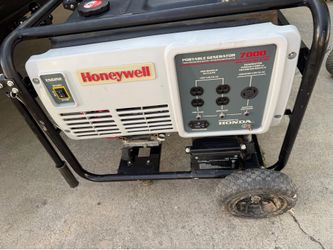 Honeywell 7000 watt portable generator powered by a Honda engine