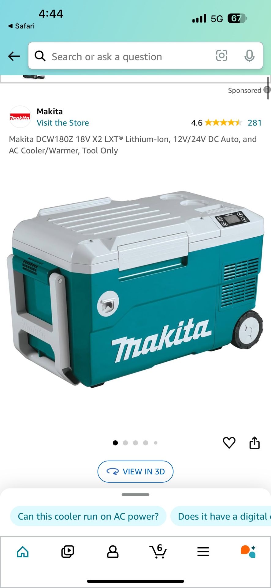Makita Cooler Warmer.