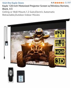 Motorized Projector Screen - 120 inch