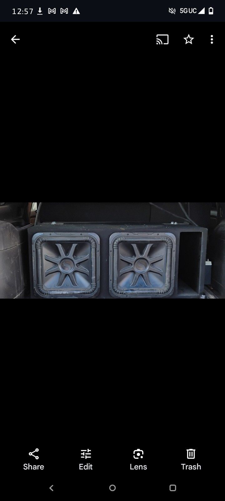 2 15' Kicker L7 Subwoofers With Box