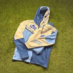 Nike Tech Blue And White Fleece And Pants Both Large 