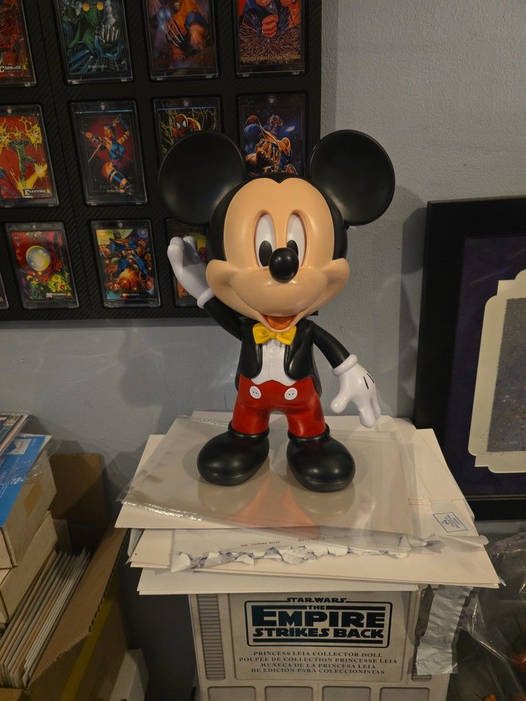 Talking Mickey mouse popcorn bucket.