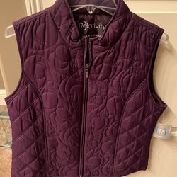 Womens Purple Vest Sz PXL NEW