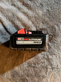 Milwaukee M18 battery high output xc6.0
