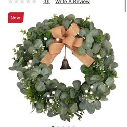 24" Eucalyptus Front Door Wreath