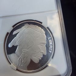 PROOF ONE OUNCE SILVER BUFFALO NICKEL