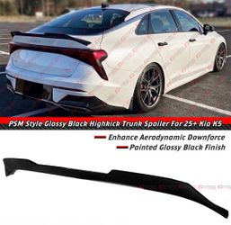 25-26 Kia K5 PSM Style Gloss Black Trunk Spoiler