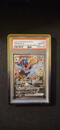 2024 Pokemon SV Promo Shrouded Fable Special Illustration Alt Art Greninja EX #132 PSA 10 GEM MINT