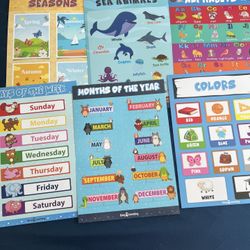 Kids Learning Charts- Set Of 12 