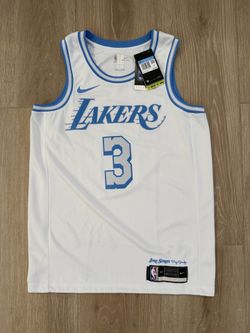 2020-21 Los Angeles Lakers Anthony Davis Nike White Swingman Jersey - City Edition
