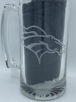 Custom laser engrave Bronco mug