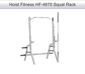 Hoist Squat rack Olympic barbell plate storage plates and pull up bar for Sale in Richmond TX OfferUp