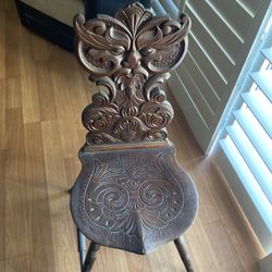 Antique Carved Chair 