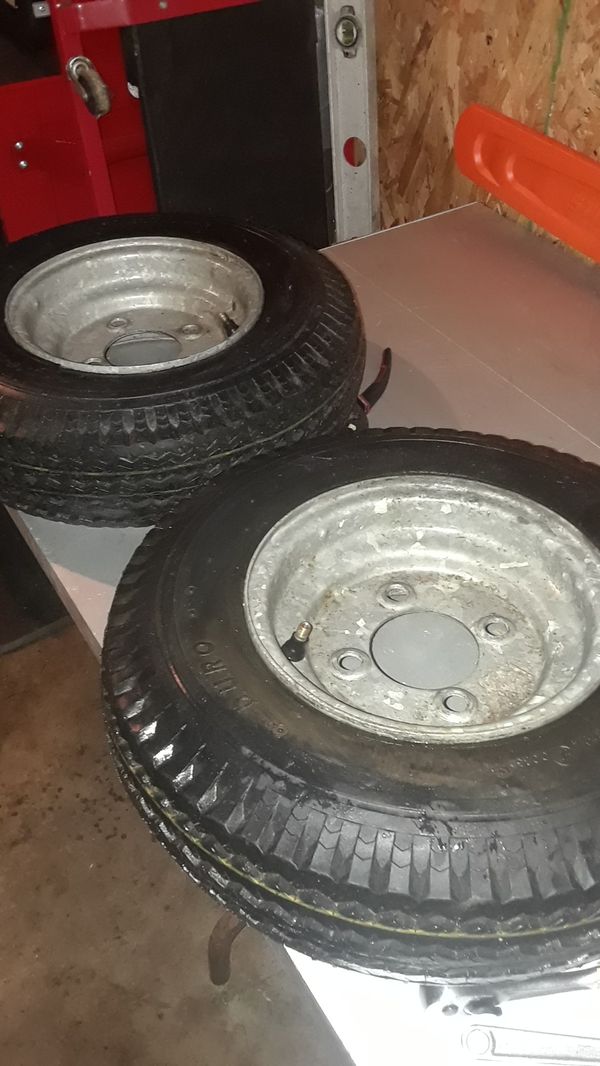 Yes I have two small boat trailer tires are utility trailer for Sale in