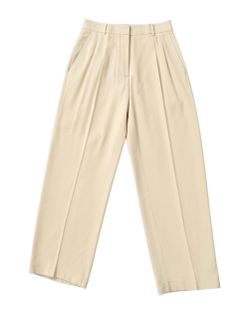 Club Monaco wide leg trousers in Cream Size 0
