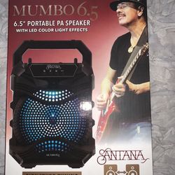 Portable Speaker mumbo 6.5” With Led Lights  brand new