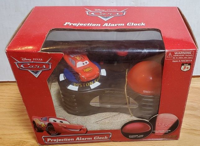 Disney Pixar Cars Projection Clock, Alarm, Night Light